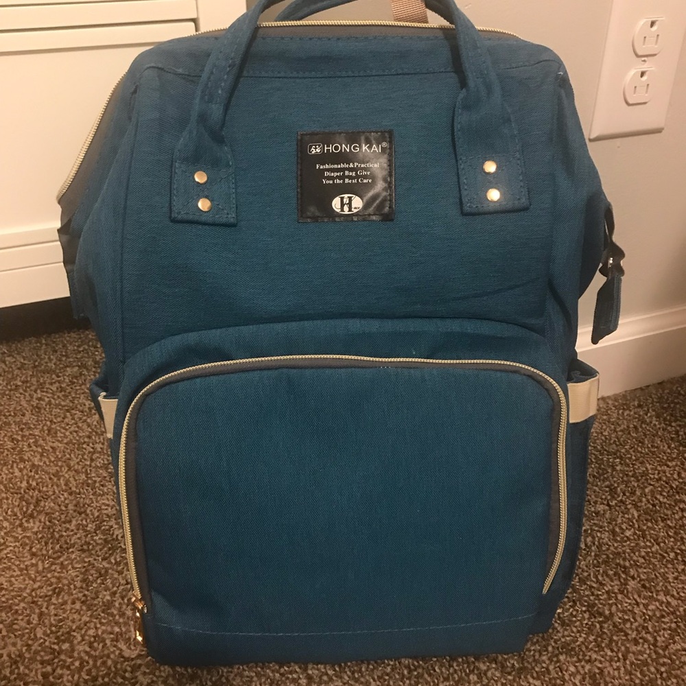 DiaperBag/Backpack-Brand New-Dark Teal/Blue